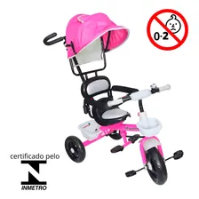Triciclo Eletrico Infantil C/ Capota Rosa Importway Bw084rs Foto mini 2