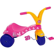 Triciclo Infantil Borboletinha Rosa Com Pedal Xalingo 0779.8 Foto mini 1
