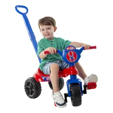 Triciclo Infantil C/ Empurrador Haste Kendy Velotrol Motoca Cor Spider Foto mini 2