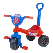 Triciclo Infantil C/ Empurrador Haste Kendy Velotrol Motoca Cor Spider Foto mini 3
