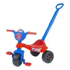 Triciclo Infantil C/ Empurrador Haste Kendy Velotrol Motoca Cor Spider Foto mini 1