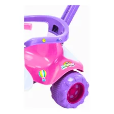 Triciclo Infantil Com Empurrador Bebe Raibow Rosa Magic Toys Foto mini  3