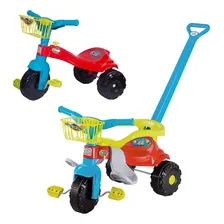 Triciclo Infantil Com Empurrador Tico Festa Azul Magic Toys Foto mini 4