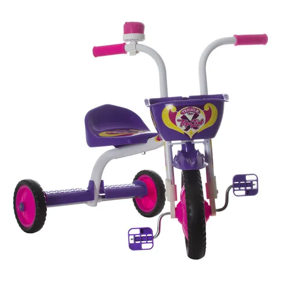 Triciclo Infantil Ultra Bikes Menino Menina Cores Cor Roxo Foto 1