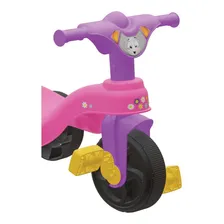 Triciclo Infantil Velotrol Velocípede Motoca Menina Menino Cor Rosa Foto mini 3
