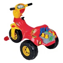 Triciclo Mecânico Ferramentas Velotrol Motoca Magic Toys Cor Vermelho Foto mini 3