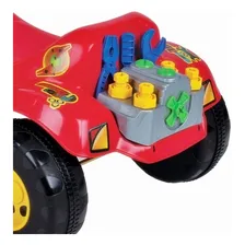 Triciclo Mecânico Ferramentas Velotrol Motoca Magic Toys Cor Vermelho Foto mini 4