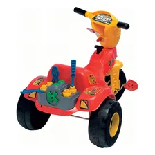 Triciclo Mecânico Ferramentas Velotrol Motoca Magic Toys Cor Vermelho Foto mini 2