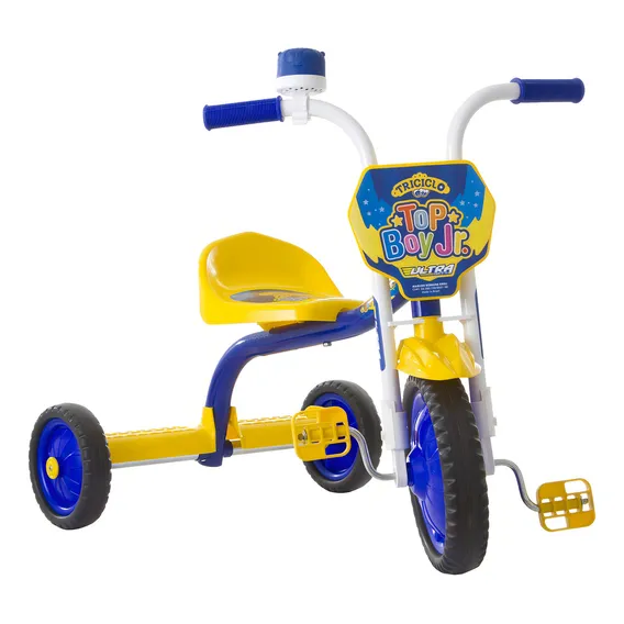 Triciclo Menino Pro Tork Ultra Bike Amarelo E Azul Foto 1