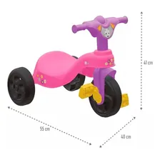 Triciclo Motoca Encantado Rosa Menina Velotrol Foto mini 2