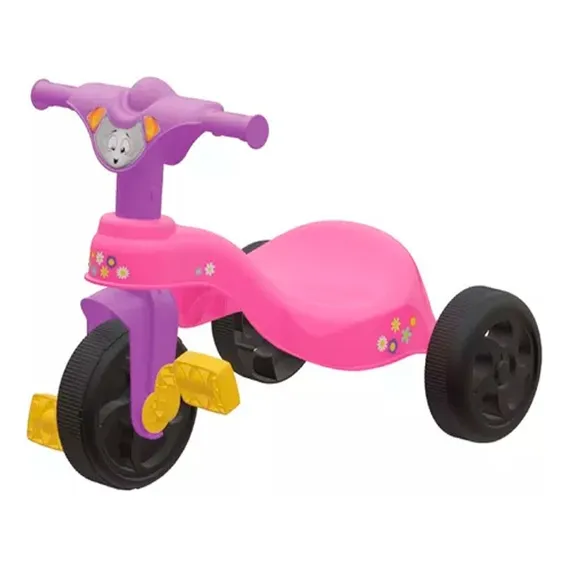 Triciclo Motoca Encantado Rosa Menina Velotrol Foto 1