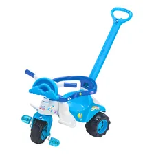 Triciclo Motoca Infantil Empurrador Raibow Azul Magic Toys Foto mini 1