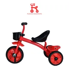 Triciclo Motoquinha Duas Cesta Vermelho Velocipede Infantil Foto mini  3