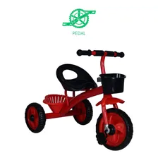 Triciclo Motoquinha Duas Cesta Vermelho Velocipede Infantil Foto mini 4