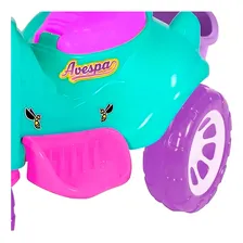 Triciclo Passeio Infantil com Empurrador Avespa Rosa Maral Foto mini 4