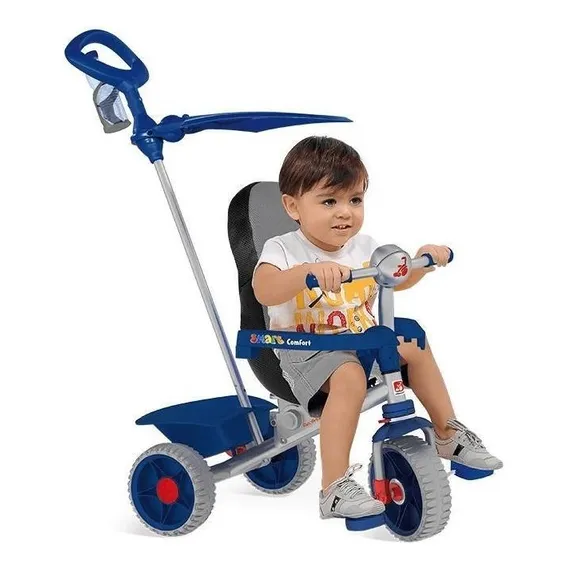 Triciclo Smart Comfort Azul Bandeirante Foto 1