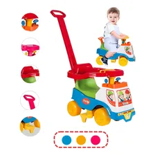 Triciclo Totoka Plus De Empurrar Velotrol Infantil BebĂȘ Cor Azul Foto mini 1