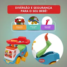 Triciclo Totoka Plus De Empurrar Velotrol Infantil BebĂȘ Cor Azul Foto mini 3