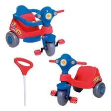 Triciclo Velocita Calesita Com Empurrador - Vermelho Foto mini 3