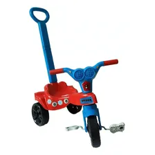 Triciclo Velotrol Infantil Tico-tico Com Empurrador Foto mini 1