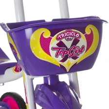 Triciclo Velotrol Infantil Ultra Bikes Top Girl Branco e Roxo Foto mini  2