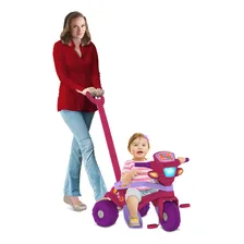 Triciclo Velotrol Passeio E Pedal Rosa Bandeirante Foto mini 3