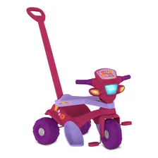 Triciclo Velotrol Passeio E Pedal Rosa Bandeirante Foto mini 1