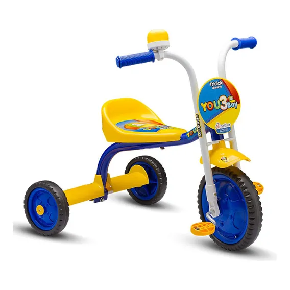 Triciclo You 3 Boy Amarelo/azul Nathor Foto 1