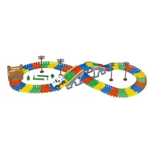 Trilha Maluca Pista Com Bloquinhos E Carrinho - Braskit Foto mini 1