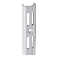 Trilho 2 Metros Branco Cremalheira Duplo Para Prateleira Foto mini 2