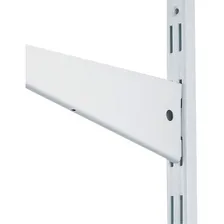 Trilho 2 Metros Branco Cremalheira Duplo Para Prateleira Foto mini 3