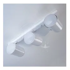 Trilho 3 Spots P/ Par20 40cm Branco Preto Escovado St957 Foto mini  2