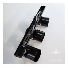 Trilho 3 Spots P/ Par20 40cm Branco Preto Escovado St957 Foto mini  3