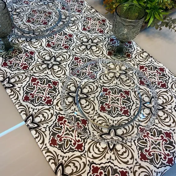 Trilho: Caminho De Mesa Jacquard 0,40m X 4,00m Foto 1