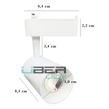 Trilho Eletrificado 4 Spot Led 7w Branco 4000k Branco Neutro 110V/220V (Bivolt) Foto mini  2