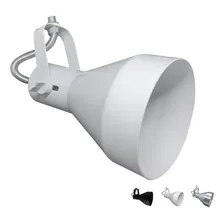 Trilho Spot Lampada Par30 Branco Preto Escovado - Funil 110V/220V Foto  mini 1