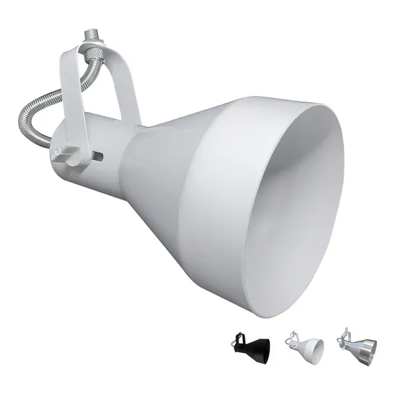 Trilho Spot Lampada Par30 Branco Preto Escovado - Funil 110V/220V Foto 1