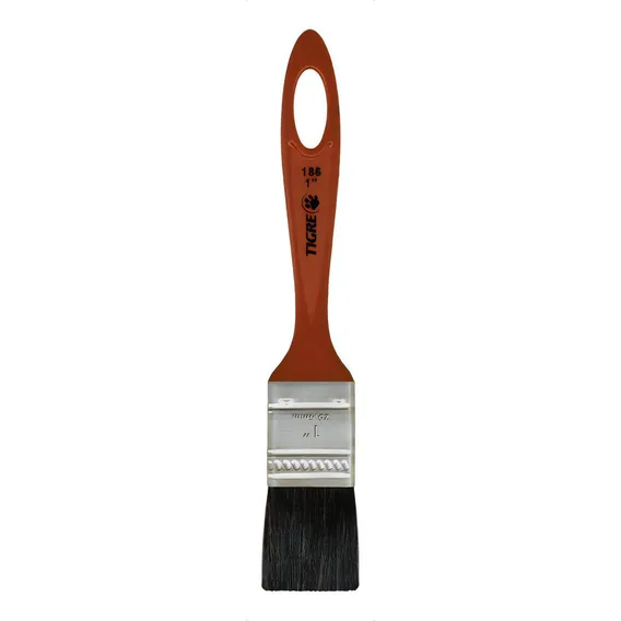 Trincha Pincel Chato Para Esmalte 186 X 1'' - Tigre Foto 1