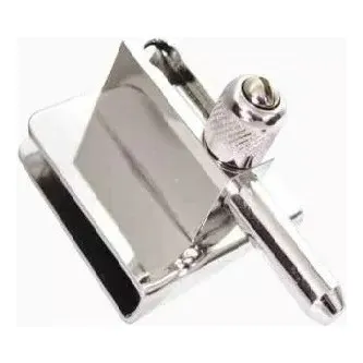 Trinco De Pressão Para Porta De Vidro Cromado Foto 1