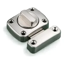 Trinco Tranca Para Porta Fechadura Do Armário Trava Movel Cor Prateado Foto mini 3