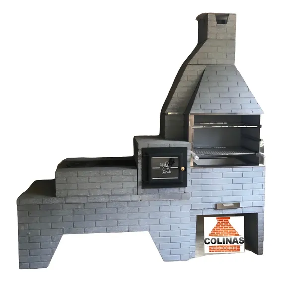 Trio Churrasqueira 75cm +forno E Fgão A Lenha Pré Moldado Foto 1