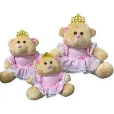 Trio De Ursa Princesa Clássica Decoração Quarto E Festa Foto  mini 1