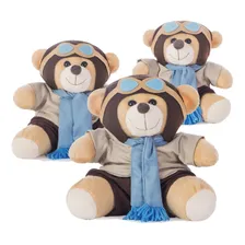 Trio De Ursinhos Decoração Nicho Aviador Principe Princesa Foto mini  2
