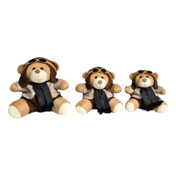 Trio De Ursinhos Para Nicho Bicho De Pelúcia P 15cm M 20cm G 25cm Marinheiro Gravata Foto 1