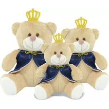 Trio De Ursinhos Para Nichos 20cm 25cm 30cm - Príncipe Foto mini  2