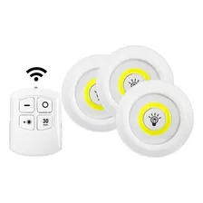Trio Lâmpadas Led Luminária Spot Sem Fio + Controle Branco Foto mini  3