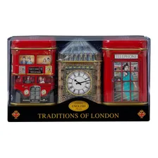 Trio Mini Latas Chá Inglês Granel English Traditions London Foto mini 1