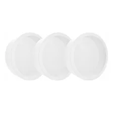 Trio Nicho Redondo Simples 7 Letras 37x20 Mdf Madeira Pintad Cor Branco Foto mini  2