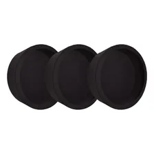 Trio Nicho Redondo Simples 7 Letras 37x20 Mdf Madeira Pintad Cor Preto Foto  mini 1