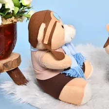 Trio Urso Aviador Clássico 3 Peças Para Nichos Foto mini  3